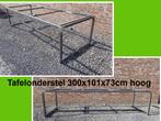 tuintafel - NIEUW tafelonderstel 300x101x73 cm H - eettafel, Ophalen, Nieuw, Rechthoekig, Metaal