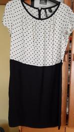 Elegante Mango zomerjurk natuurlijke viscose als nieuw L, Maat 38/40 (M), Mango, Zwart, Ophalen of Verzenden