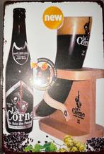 Metalen reclamebord La Corne - retro vintage mancave, Verzamelen, Ophalen of Verzenden, Zo goed als nieuw, Reclamebord, Plaat of Schild