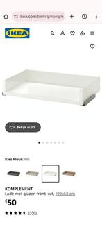 Komplement glazen front voor schuif 100x58 van pax kast, Huis en Inrichting, Kasten | Kleerkasten, Ophalen, Zo goed als nieuw