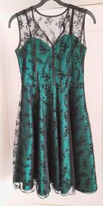 kleedje groen met kant voodoo vixen, Kleding | Dames, Ophalen of Verzenden, Zo goed als nieuw, Maat 38/40 (M), Groen