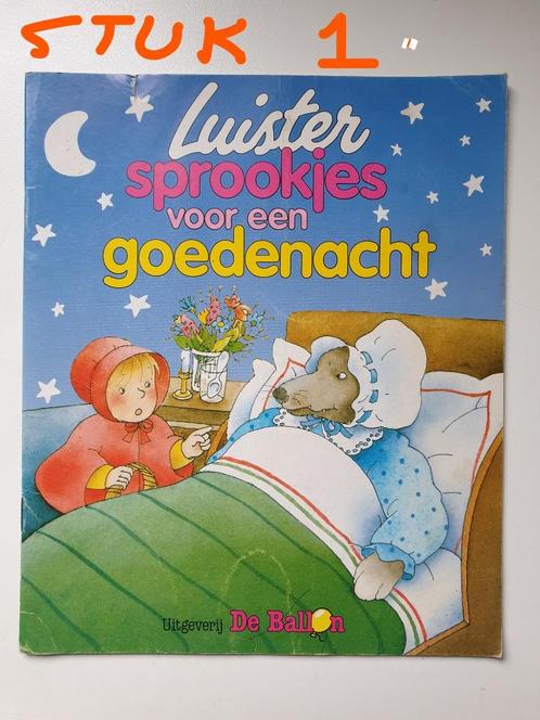 Luistersprookjes voor een goedenacht ZONDER cassette 2 STUKS, Boeken, Sprookjes en Fabels, Gelezen, Ophalen of Verzenden