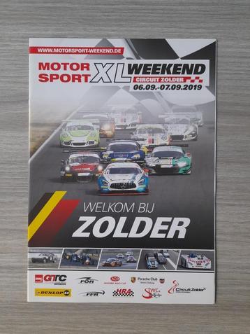 Motorsport XL Weekend 2019 Circuit Zolder - Official Program, Enlèvement ou Envoi, Comme neuf, Autres marques