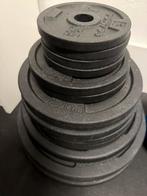 Halterstang 150 cm en halterschijven 88 kg, Ophalen, Halterschijven