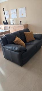 Prachtige lederen salon, Huis en Inrichting, Zetels | Zetels, Ophalen, Overige maten, Zo goed als nieuw, Rechte bank