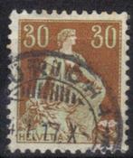 Zwitserland 1907-1917 - Yvert 121 - Helvetia met zwaard (ST), Timbres & Monnaies, Timbres | Europe | Suisse, Affranchi, Envoi