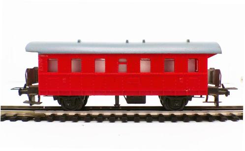 Trix 3307 Bi 28 lokale personenwagen rood, Hobby en Vrije tijd, Modeltreinen | H0, Gebruikt, Wagon, Gelijkstroom of Wisselstroom