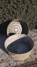 Zinken kuip, Tuin en Terras, Bloembakken en Plantenbakken, Ophalen, Gebruikt, Overige materialen