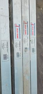 Metselprofielen alu met hout 3m 65x65x1.8mm, Bricolage & Construction, Comme neuf, Enlèvement