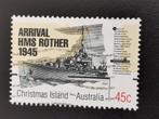 Christmas Island 1995 - 50 jaar einde WO II - oorlogsschip, Ophalen of Verzenden, Gestempeld