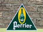 Ancien plaque publicitaire Perrier authentique, Collections, Enlèvement ou Envoi, Neuf, Panneau publicitaire