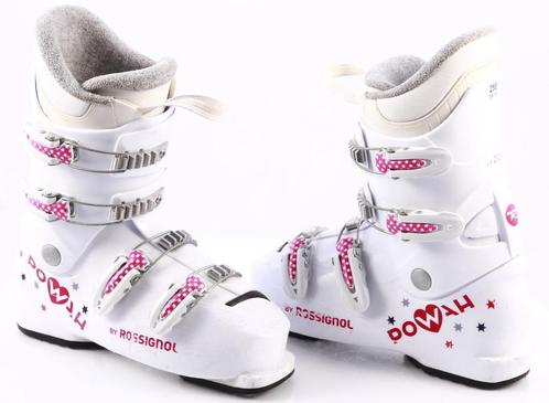 39 40 EU kinder skischoenen ROSSIGNOL POWAH J4, white, Sport en Fitness, Skiën en Langlaufen, Gebruikt, Schoenen, Ski, Rossignol