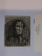 Leopold I cobboc 1f,duidelijk watermerk zie foto's,, Postzegels en Munten, Ophalen of Verzenden