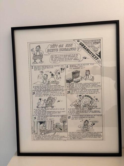 Urbanus originele pagina spelletjesboek 1985, Antiek en Kunst, Kunst | Tekeningen en Fotografie, Ophalen