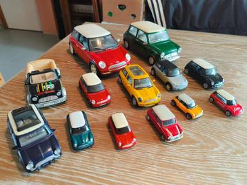 miniatuur auto's mini coopers