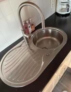 Inox gootsteen franke, Huis en Inrichting, Keuken | Keukenelementen, Ophalen, Zo goed als nieuw