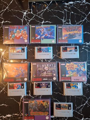 7 jeux Super Nintendo en boîte ! MEGAMAN etc... disponible aux enchères