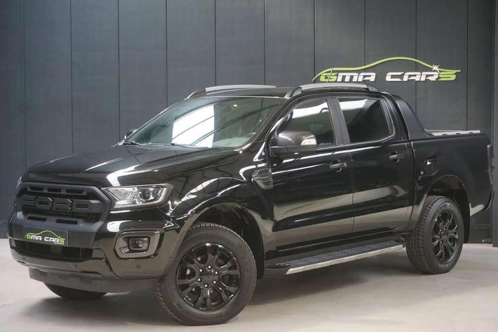 Ford Ranger 2.0 BiT Wildtrak Automaat-DoubC-Nav-Leder-Garant, Auto's, Bestelwagens en Lichte vracht, Bedrijf, Te koop, ABS, Achteruitrijcamera