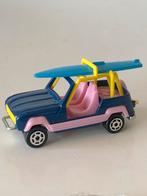 Bonte Renault met Surfplank  - Majorette Renault JP4., Hobby en Vrije tijd, Modelauto's | Overige schalen, Ophalen of Verzenden