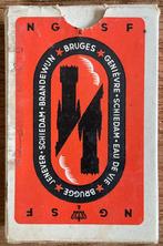 JENEVER SCHIEDAM BRANDEWIJN/BRUGGE kaartspel, Verzamelen, Ophalen of Verzenden, Zo goed als nieuw, Speelkaart(en)