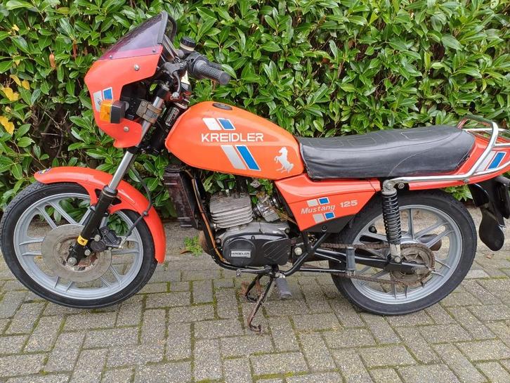 Kreidler Mustang  oldtimer 125 water-cooled, Fietsen en Brommers, Brommers | Kreidler, Gebruikt, Overige modellen, Klasse B (45 km/u)