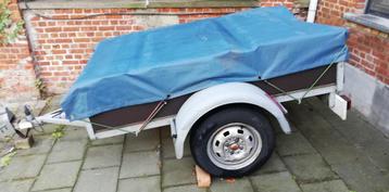 Enkelas aanhangwagen max 750kg beschikbaar voor biedingen