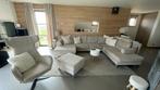 Salon canapé tissu gris + fauteuil, Huis en Inrichting, Zetels | Zetels, Ophalen, Stof, Gebruikt, Hoekbank