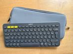 Compact Logitech k380 toetsenbord Azerty met hoesje, Computers en Software, Toetsenborden, Gebruikt, Logitech, Azerty, Ophalen of Verzenden