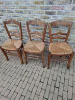3 oude boerestoeltjes, Antiek en Kunst, Ophalen