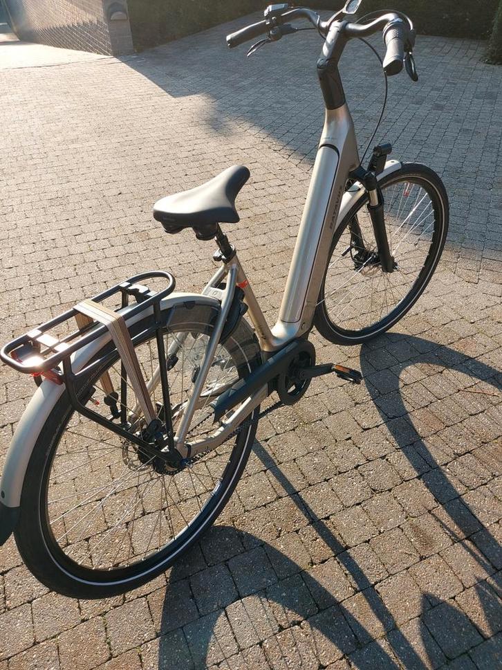 elektrische dames batavus finez e-go exclusive, 600km., Fietsen en Brommers, Elektrische fietsen, Zo goed als nieuw, Batavus, 47 tot 51 cm