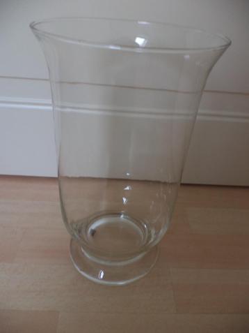 Nieuwe hoge glazen vaas of windlicht Art design H: 30 cm