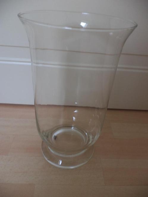 Nieuwe hoge glazen vaas of windlicht Art design H: 30 cm, Huis en Inrichting, Woonaccessoires | Vazen, Nieuw, Minder dan 50 cm