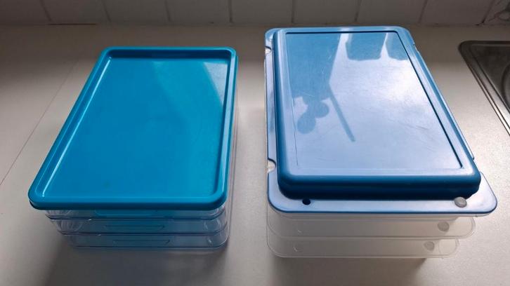 bewaardoos voor charcuterie (2 stuks), Maison & Meubles, Cuisine | Ustensiles de cuisine, Utilisé, Enlèvement