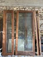 Prachtige houten kozijnen met 3 glazen deuren, Doe-het-zelf en Bouw, Ophalen, Gebruikt, Overige typen, 160 cm of meer