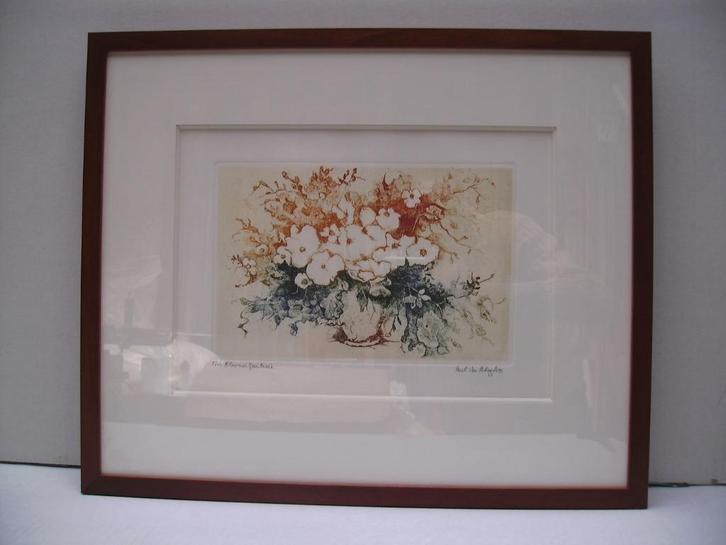 etsen kleur - Paul Van Peteghem, Antiek en Kunst, Kunst | Etsen en Gravures, Ophalen