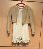 Set communie/feestkleren: jurk + vest, Kinderen en Baby's, Kinderkleding | Maat 134, Meisje, Ophalen of Verzenden, Zo goed als nieuw