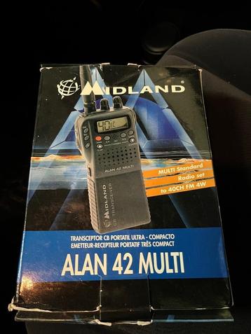 Cb midland alan 42 multi, Ophalen of Verzenden, Zo goed als nieuw, Zender en Ontvanger