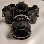 Fototoestel Canon A-1 met lens Canon macro FD 50 mm 1:3,5 SS, Canon, Utilisé, Enlèvement ou Envoi