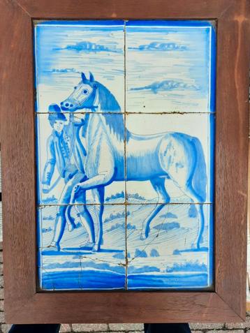 Panneau de carrelage « tableau antique » carreaux anciens, Enlèvement ou Envoi