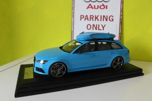 Audi RS6 Avant Blue 1/18 Motorhelix, Hobby en Vrije tijd, Modelauto's | 1:18, Zo goed als nieuw, Auto, Overige merken, Ophalen of Verzenden