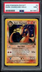Dark Charizard Holo PSA 9 - 4/82 - Team Rocket 2000, Foil, Losse kaart, Zo goed als nieuw, Verzenden