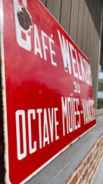 Emaille bord Café Welkom, Verzamelen, Ophalen, Gebruikt, Reclamebord