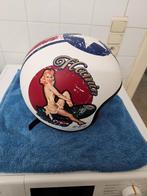 SUPERBE CASQUE JET PIN UP, Motoren, Kleding | Motorhelmen, Heren, Tweedehands, Ophalen, Overige merken