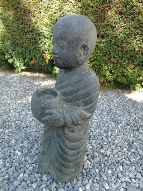 statue d un grand bouddha debout en pierre pat, porte bougie, Jardin & Terrasse, Statues de jardin, Neuf, Bouddha, Pierre, Enlèvement ou Envoi