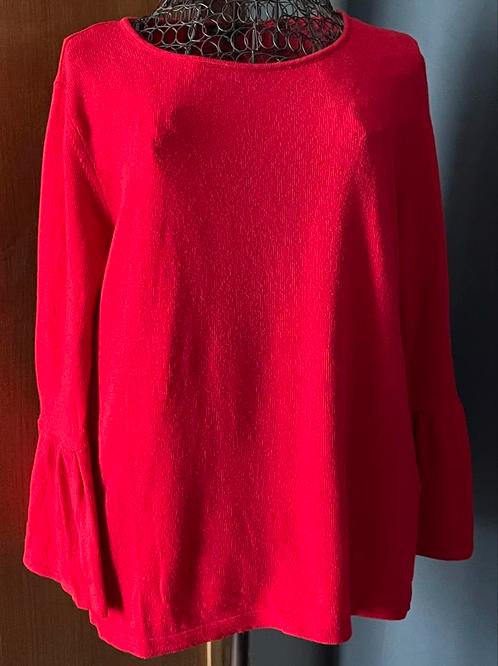 Caroline Biss 42 Mooie Rode lichte trui Nieuwstaat, Kleding | Dames, Truien en Vesten, Zo goed als nieuw, Maat 42/44 (L), Rood