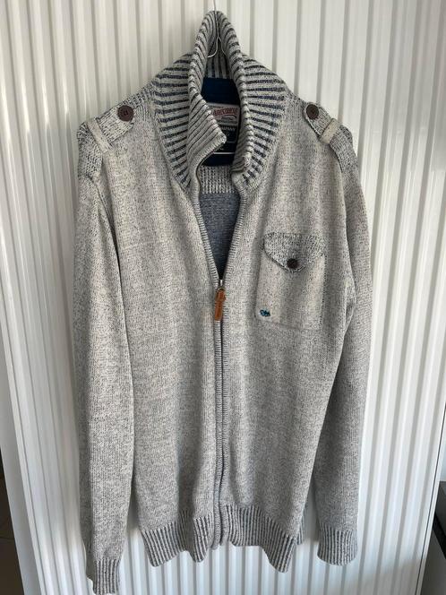 Petrol & Industies Co gilet trui maat large, Kleding | Heren, Truien en Vesten, Zo goed als nieuw, Blauw, Ophalen of Verzenden