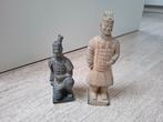 2 chinese terracotta krijgers 23cm, Ophalen of Verzenden, Zo goed als nieuw