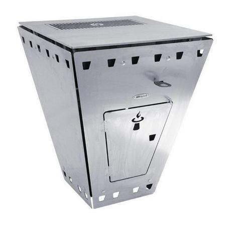 Remundi Plancha BBQ-Grill Magnus RVS - 72x72x85cm, Tuin en Terras, Houtskoolbarbecues, Nieuw, Ophalen of Verzenden