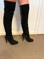 Zwarte suède hoge laarzen met hak (37), Kleding | Dames, Schoenen, Hoge laarzen, Frida, Zwart, Ophalen of Verzenden