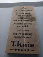 Nieuw houten tekstbord te koop., Enlèvement